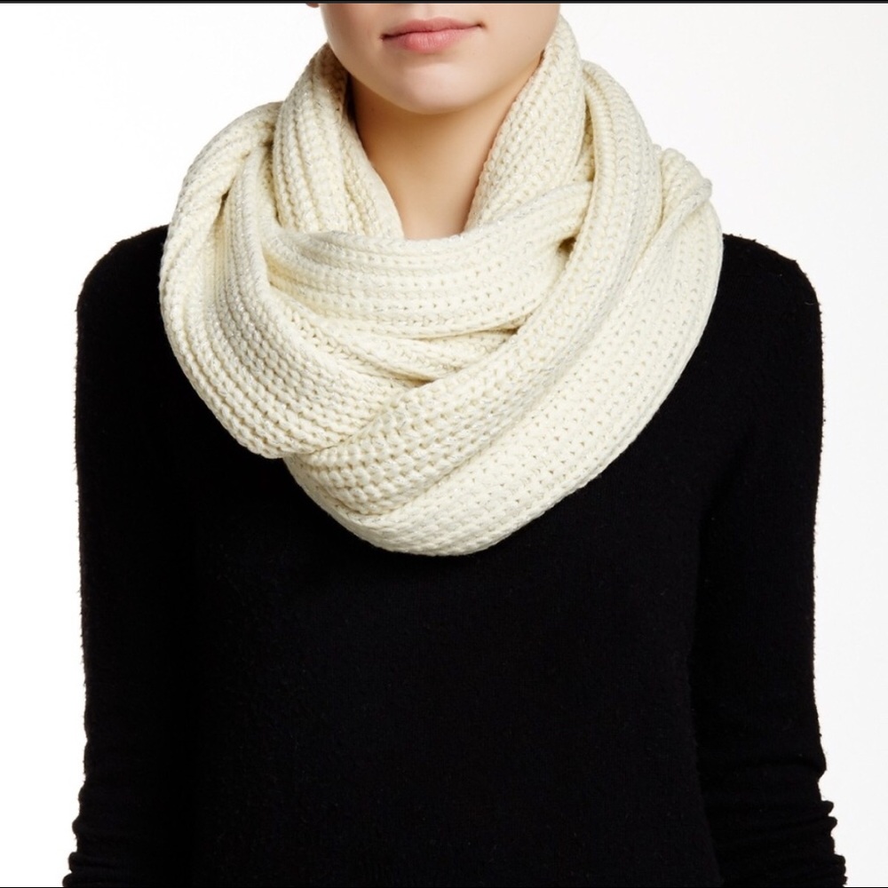 J. Crew Metallic-ribbed Chunky Knit Infinity Scarf